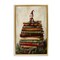 Stupell Industries Christmas Elf Bookstack Floating Frame, design by Petal Prints Design